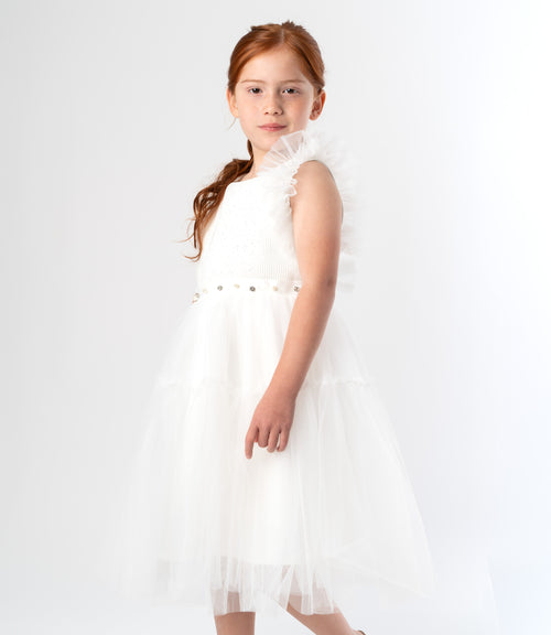 Vestido niña con vuelos