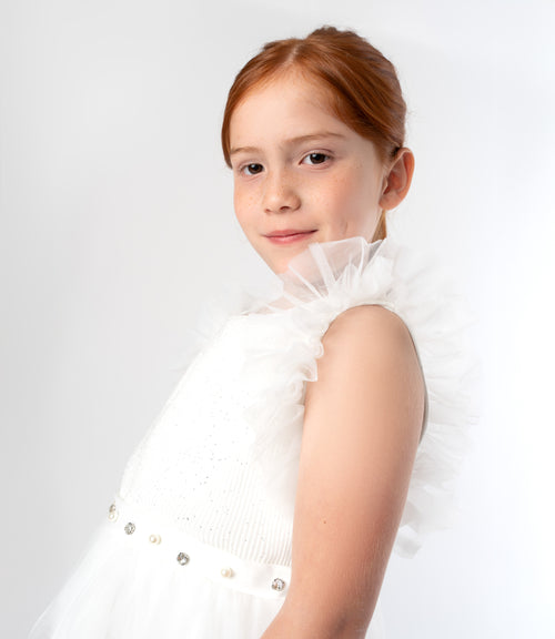 Vestido niña con vuelos