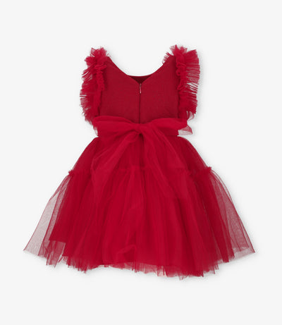 Vestido niña con vuelos 2 años / Rojo