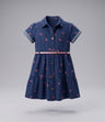 Vestido niña de denin con cherry