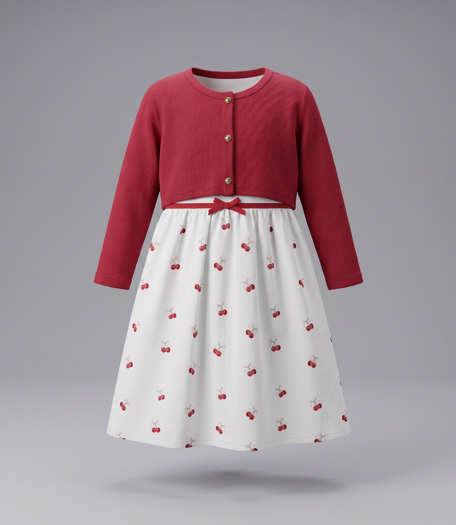 Vestido niña con bolero 2 años / Frambuesa