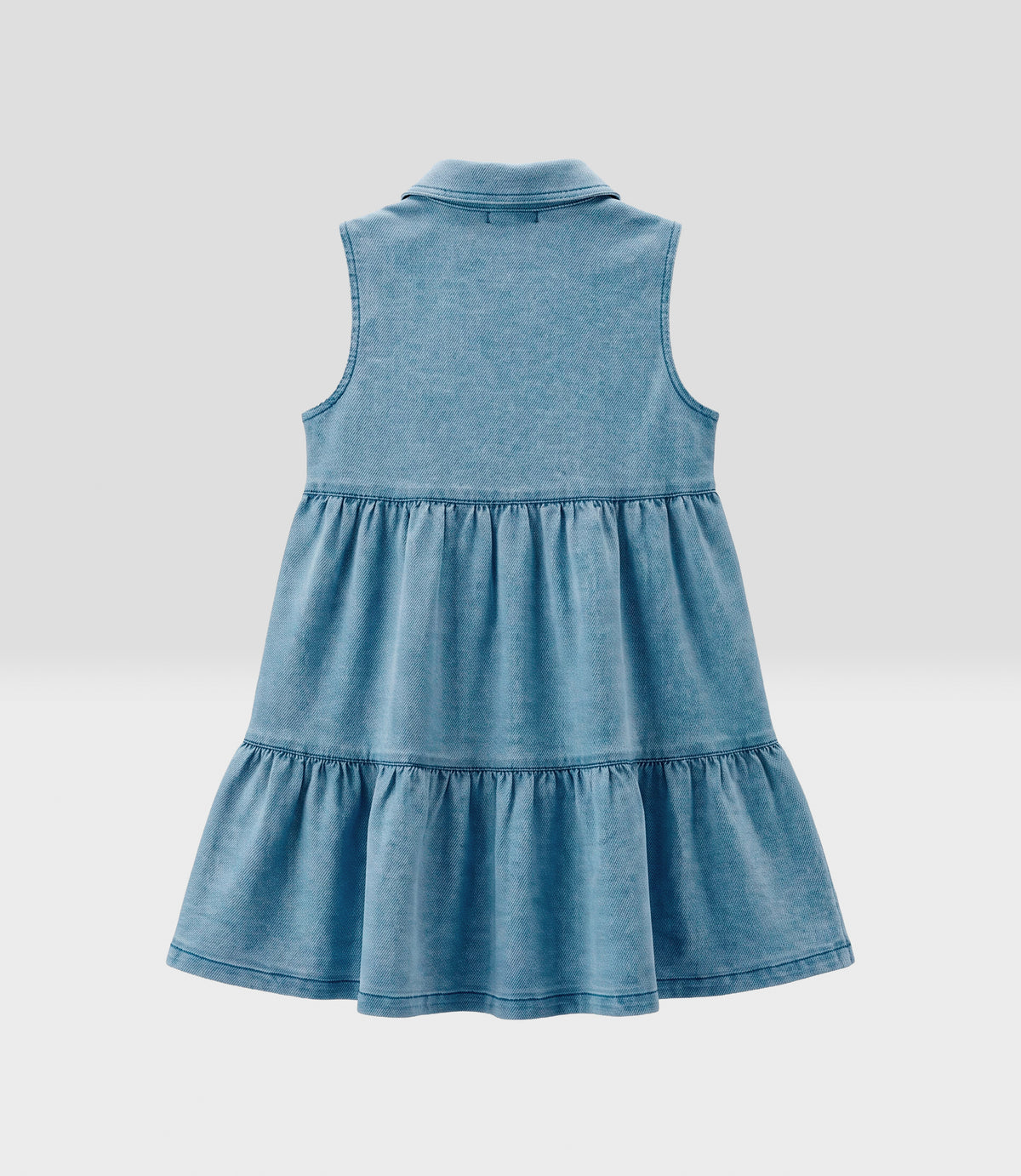 Vestido niña de denim 2 años / Celeste