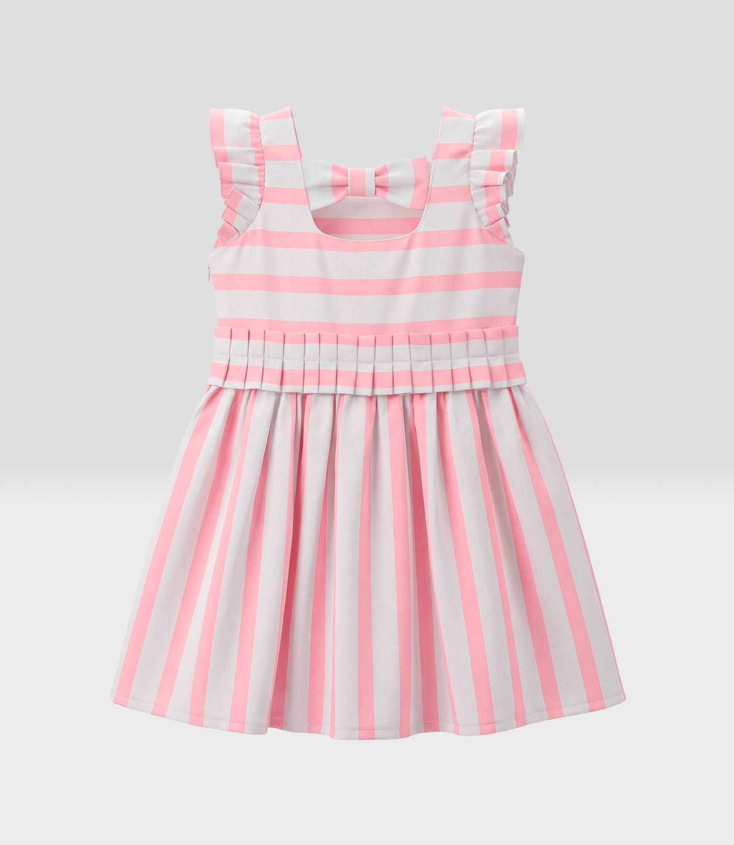 Vestido niña rayado 2 años / Coral