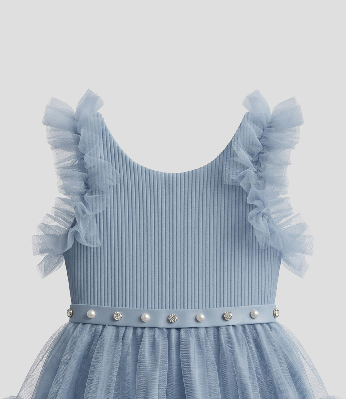 Vestido niña de tul 2 años / Celeste