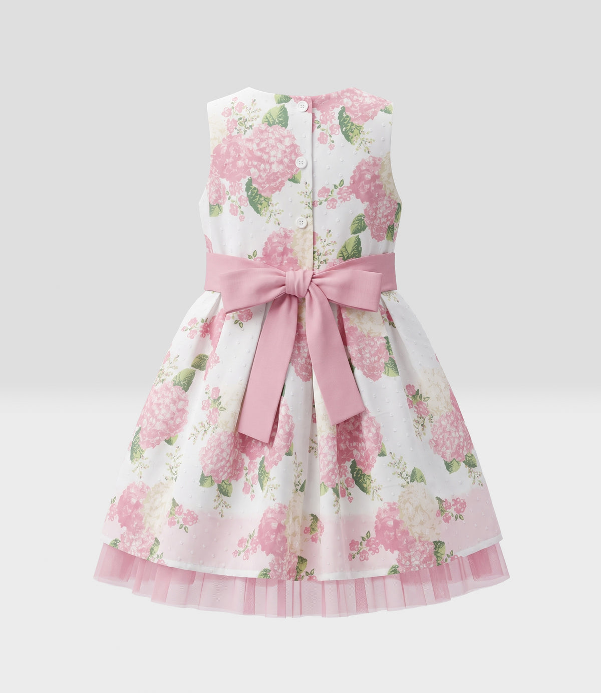 Vestido niña floreado 2 años / Palo Rosa