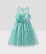 Vestido niña organza y flores