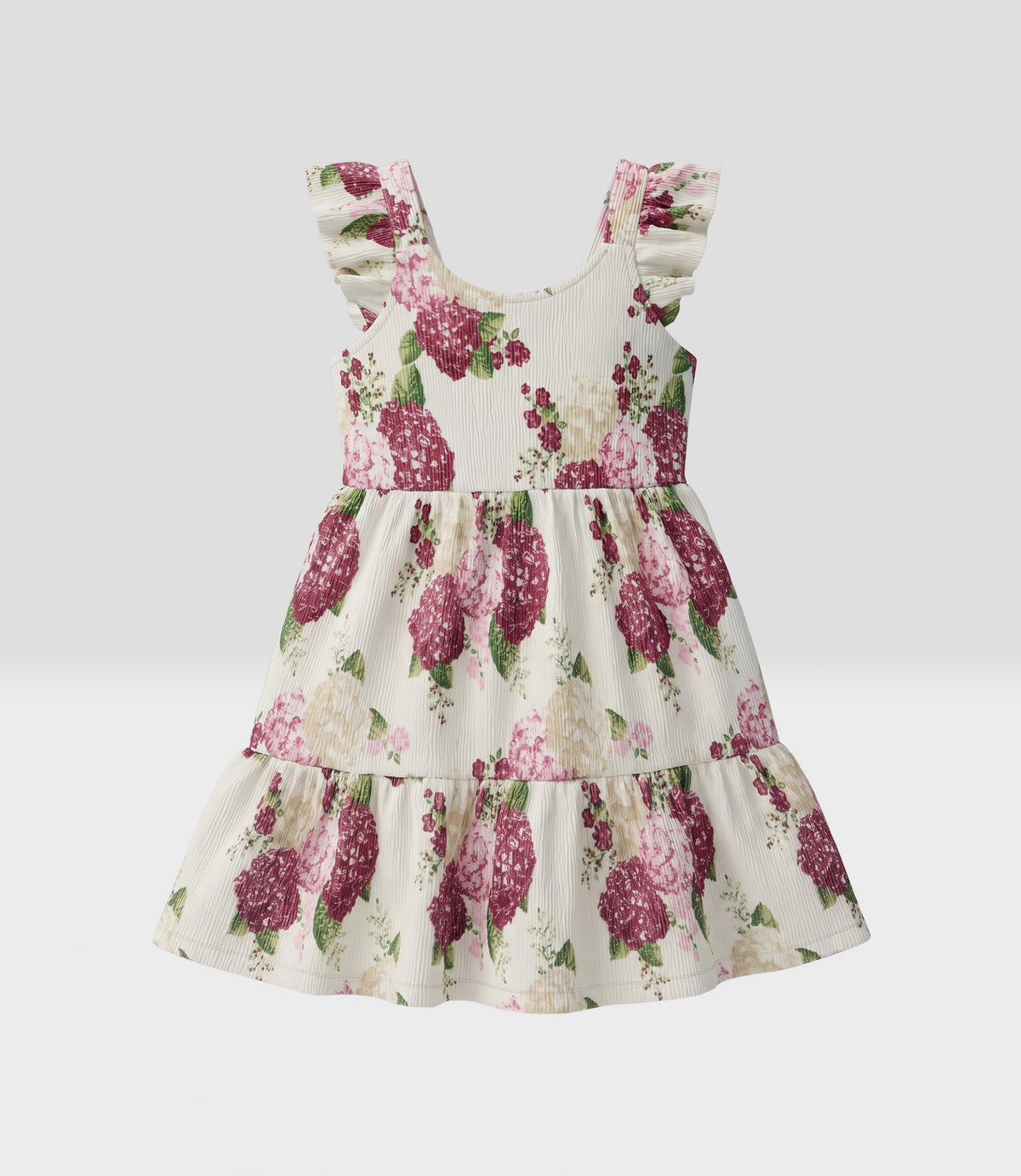 Vestido niña de bambula 2 años / Burdeo