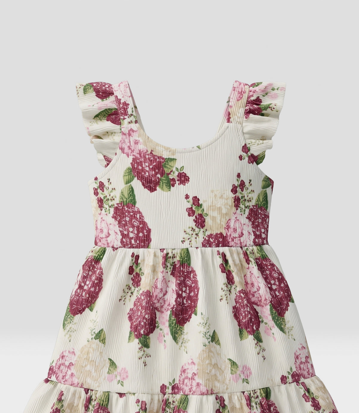 Vestido niña de bambula 2 años / Burdeo