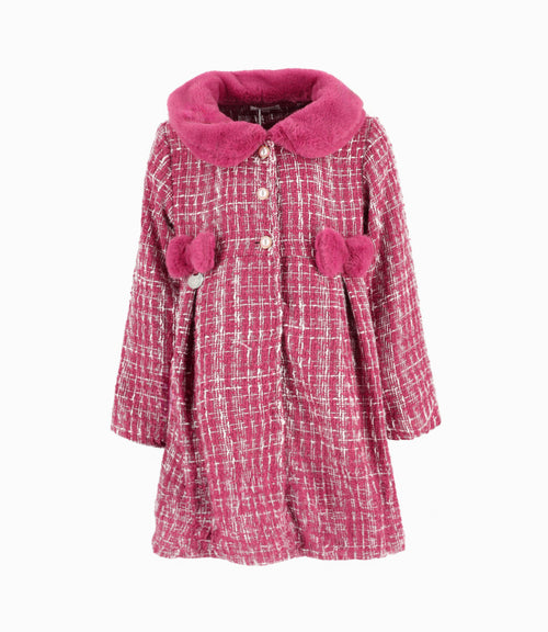 Conjunto niña de vestido y abrigo