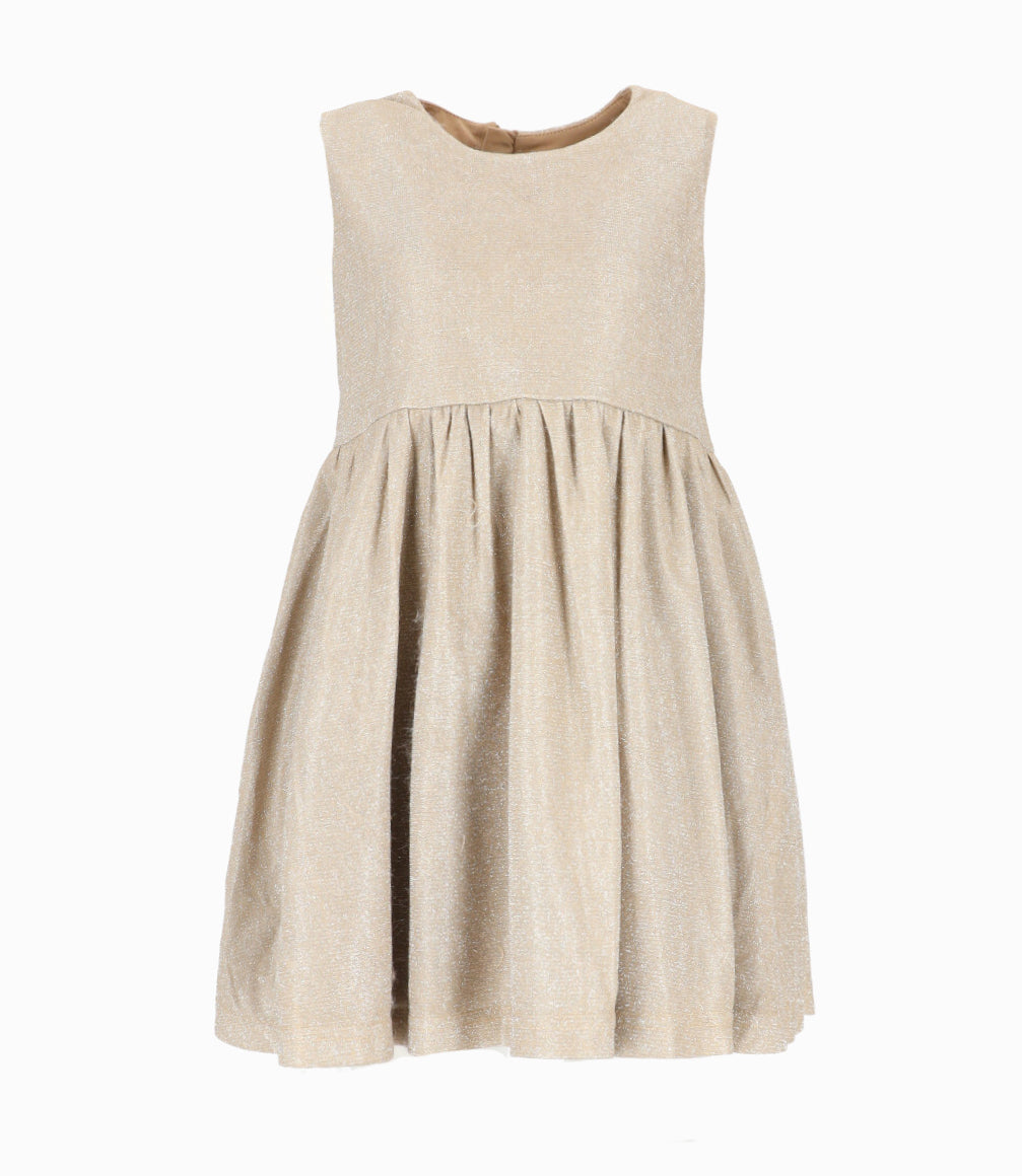 Vestido niña con abrigo 2 años / Beige