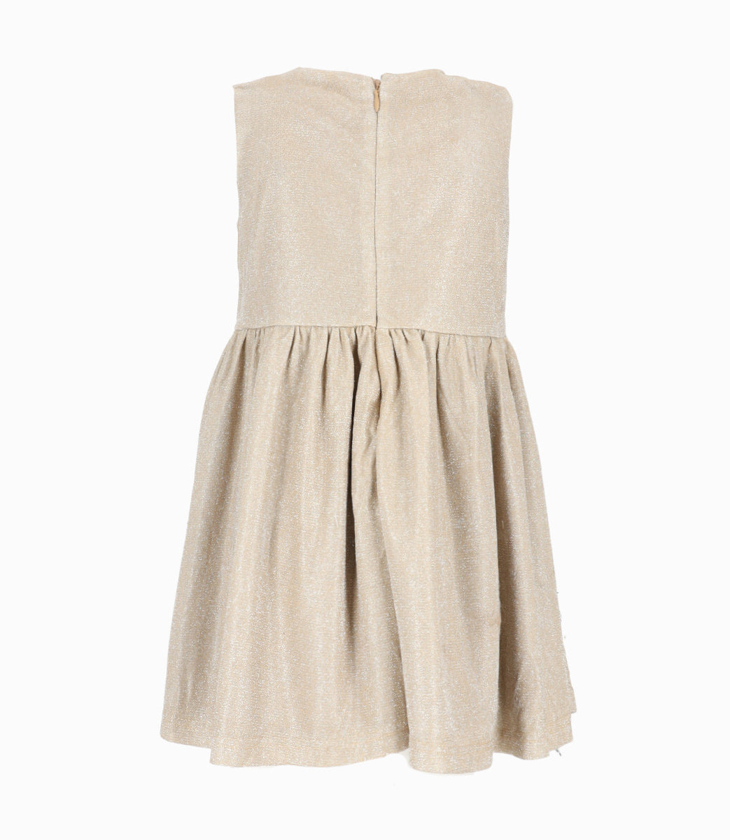 Vestido niña con abrigo 2 años / Beige