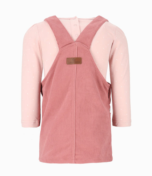 Vestido niña cotelé 2 años / Coral