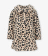 Conjunto vestido con abrigo niña animal print