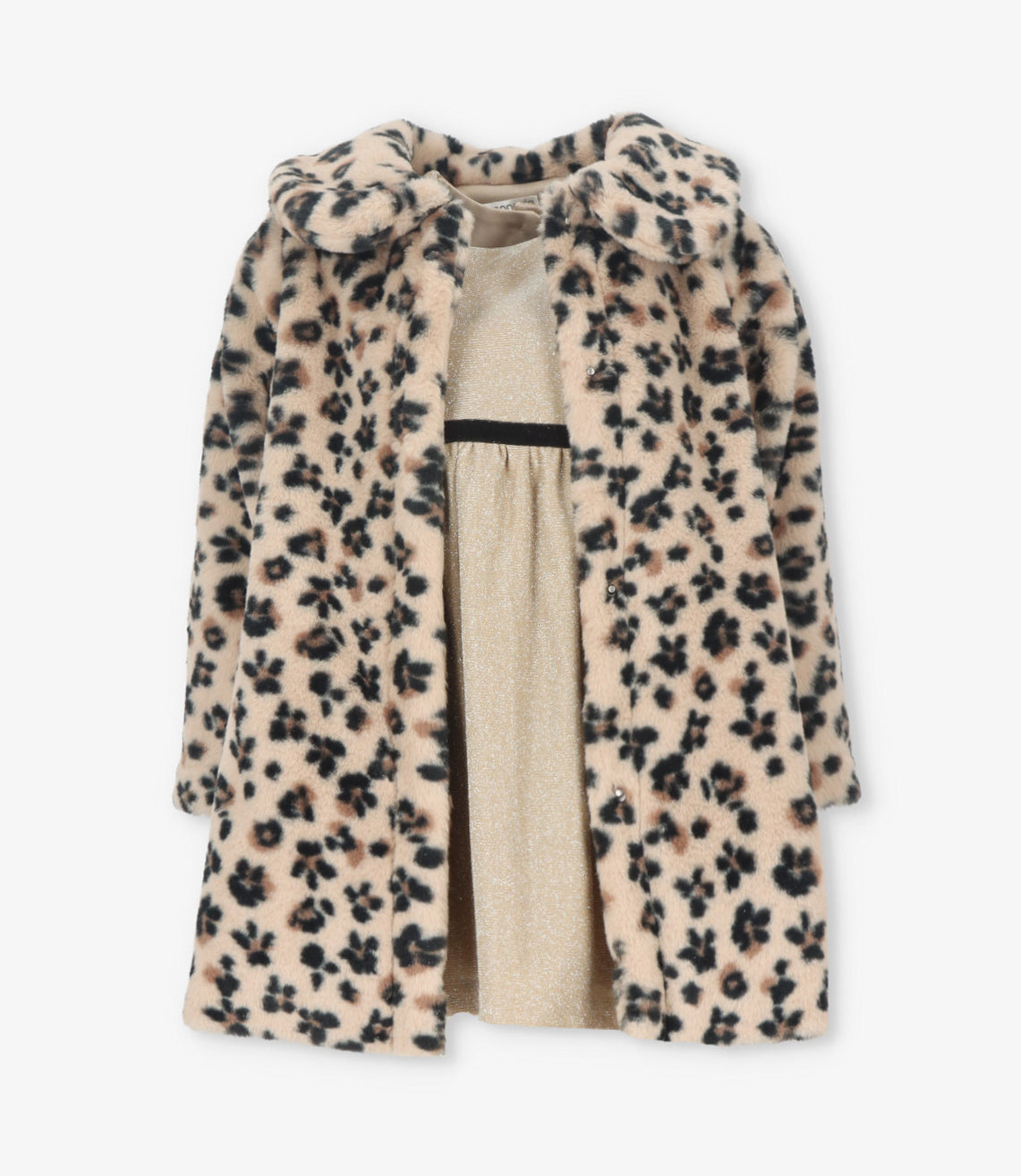 Vestido niña animal print 2 años / Beige