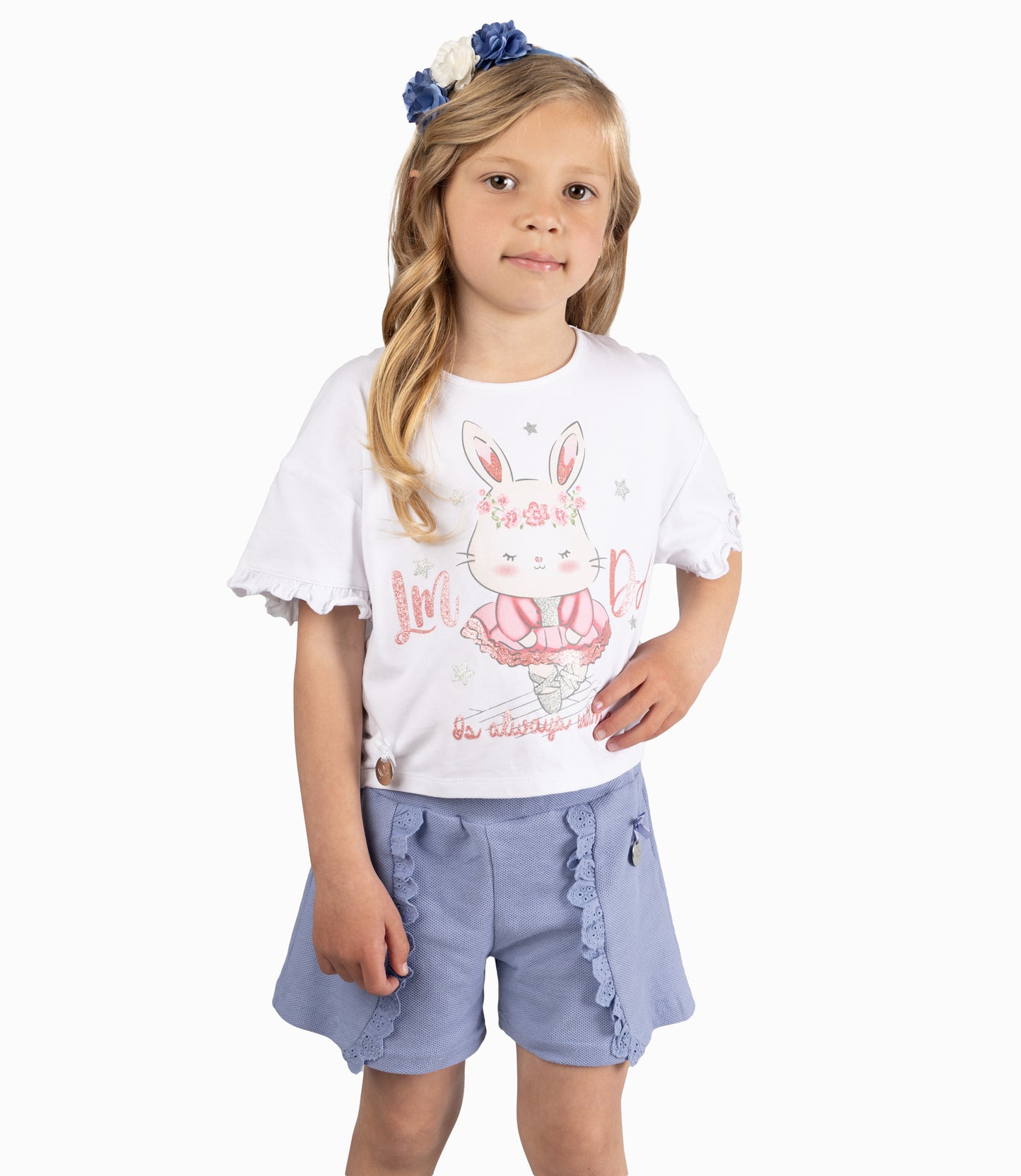 Short Niña Con Vuelos
