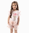 Short Niña Con Flores