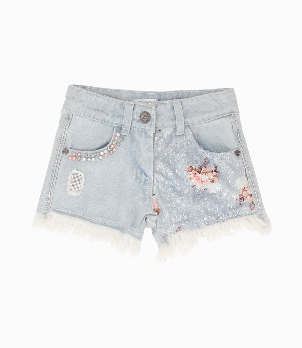 Short niña lentejuelas