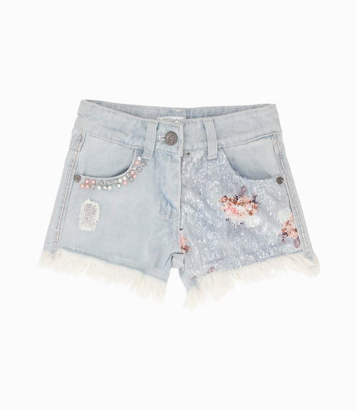 Short niña lentejuelas