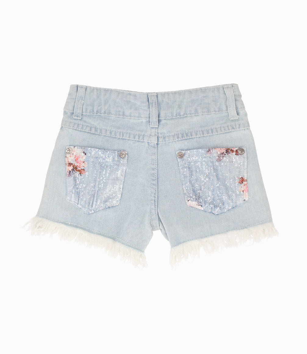 Short niña lentejuelas