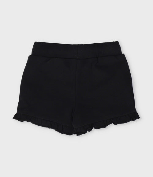 Short niña con corazones 2 años / Negro