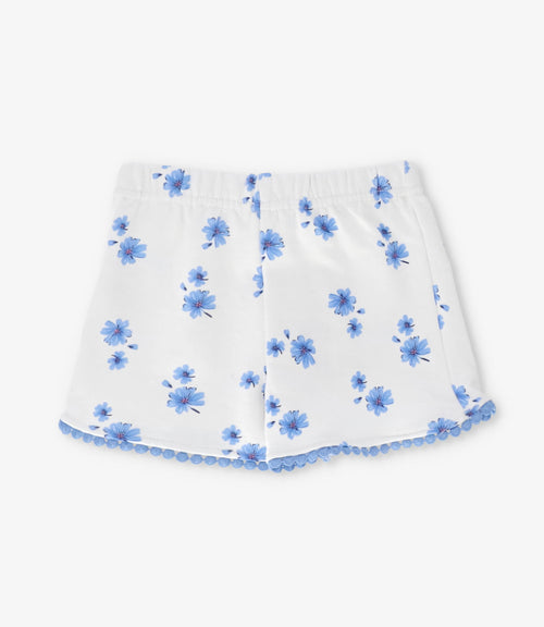 Short niña floreado 2 años / Celeste