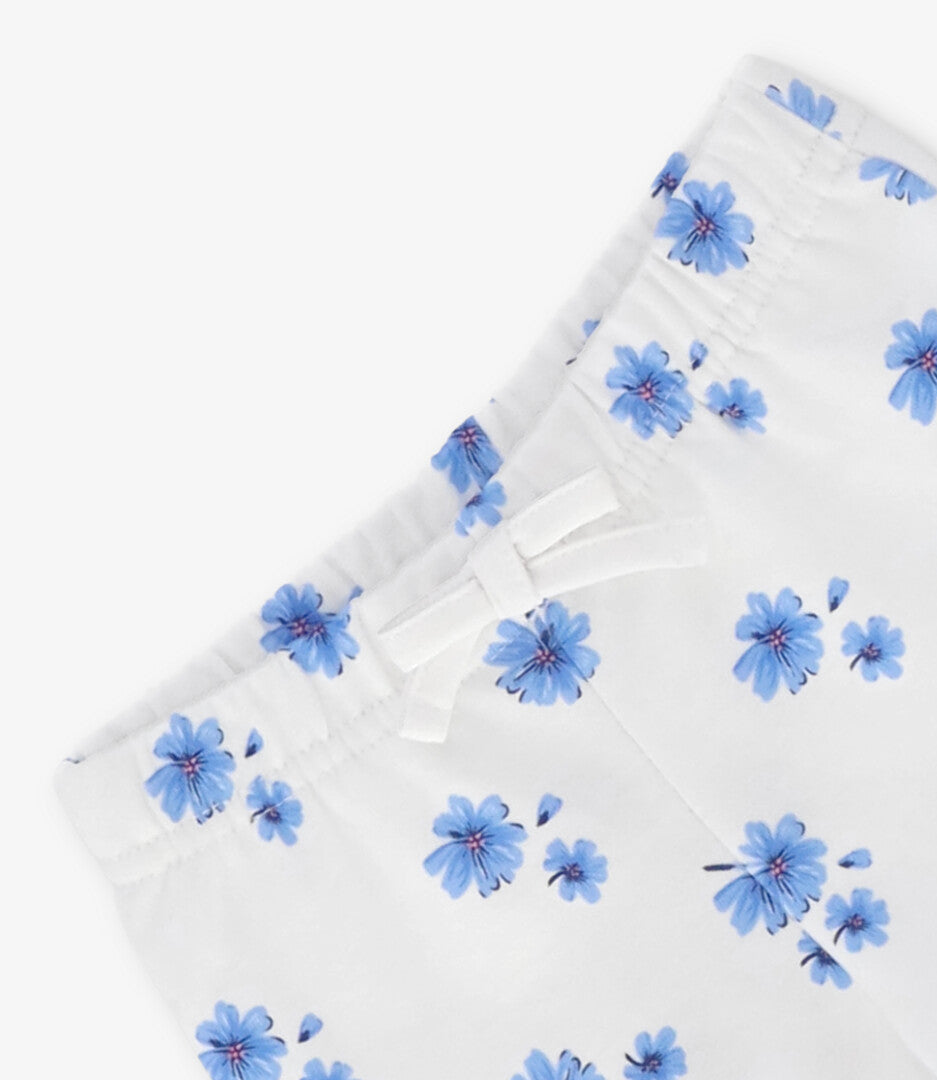 Short niña floreado 2 años / Celeste