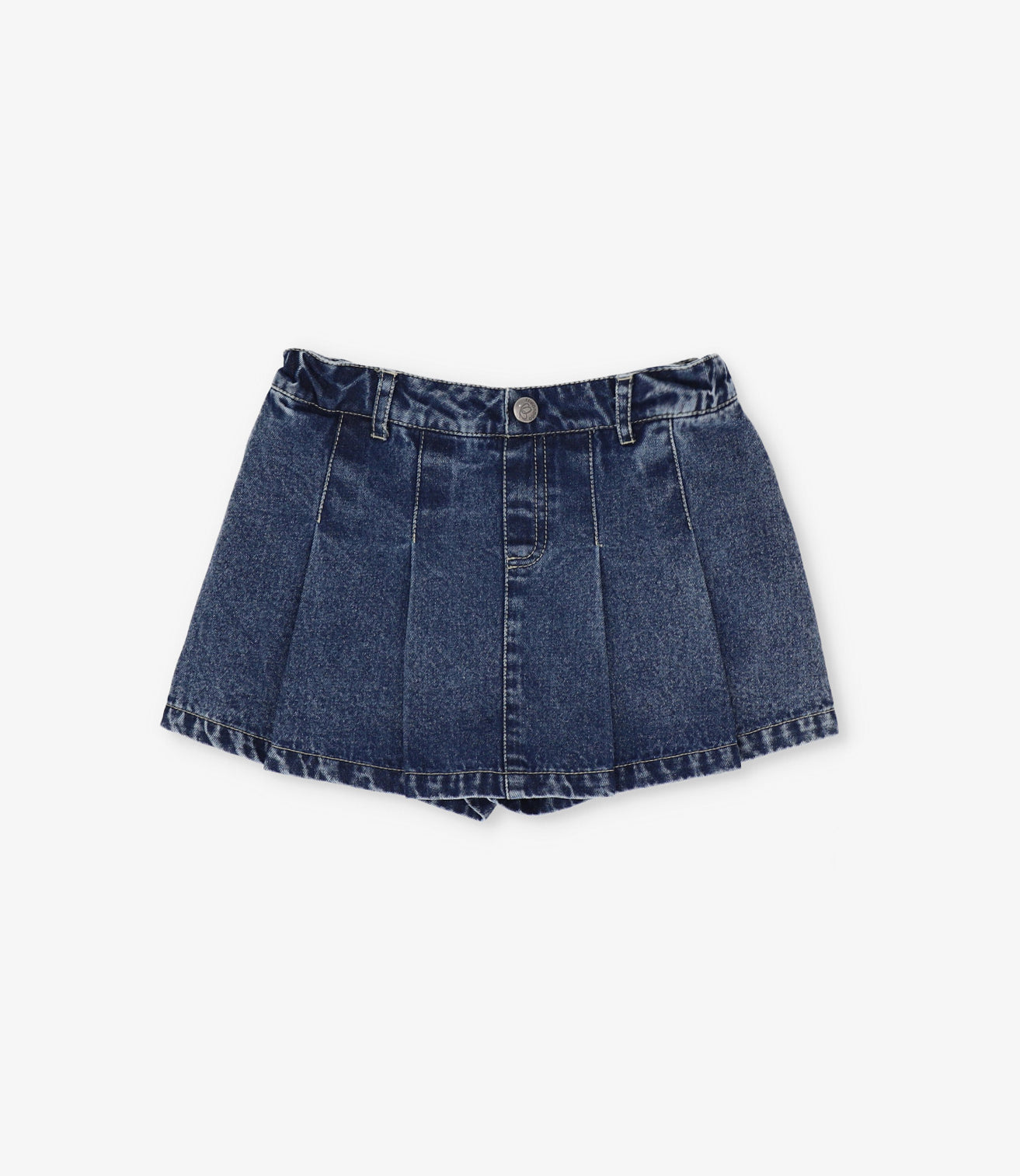 Falda short niña tableada 2 años / Azul Marino