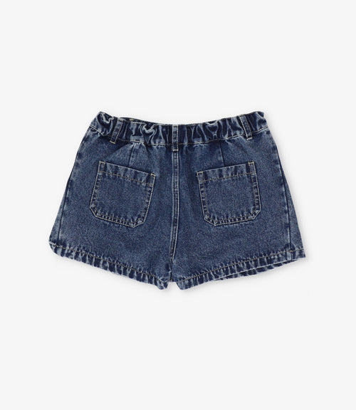 Falda short niña tableada 2 años / Azul Marino