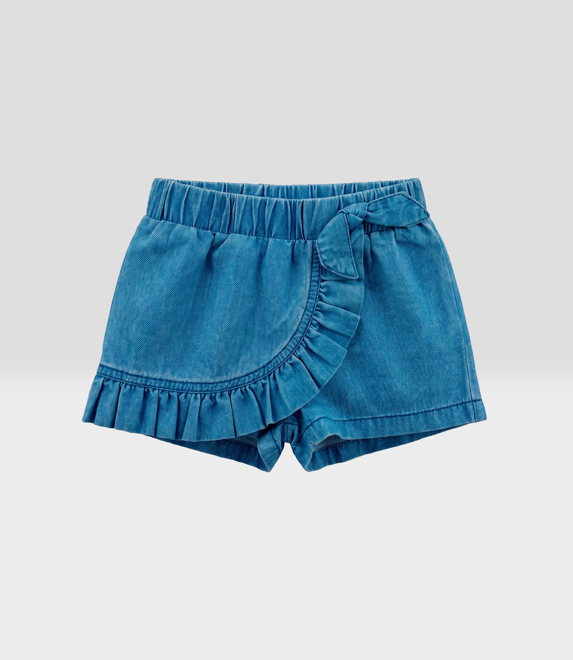 Short niña falda denim 2 años / Celeste