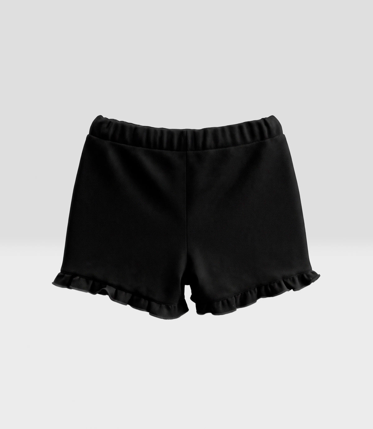 Short niña con vuelos 2 años / Negro