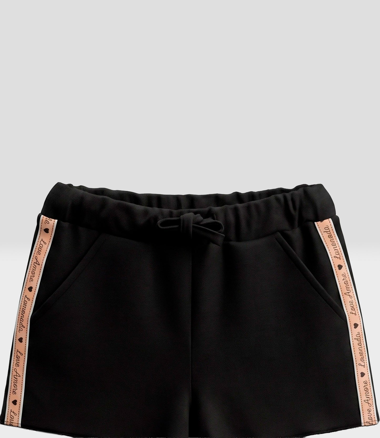 Short niña con vuelos 2 años / Negro