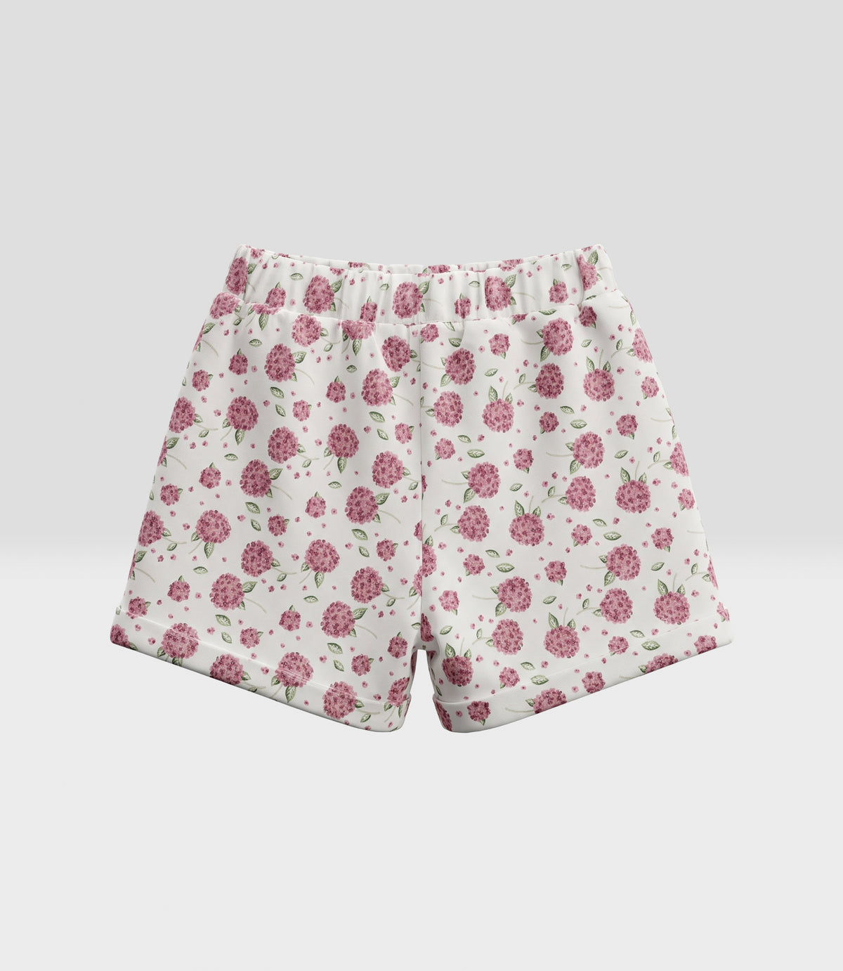 Short niña floreado 2 años / Burdeo