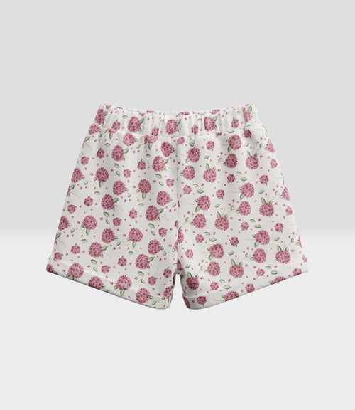 Short niña floreado 2 años / Burdeo