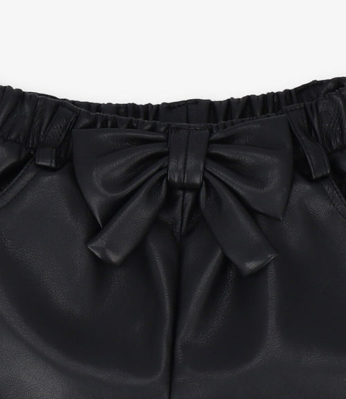 Short niña con lazo 2 años / Negro