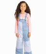 Jardinera Niña Con Cebras Denim Celeste