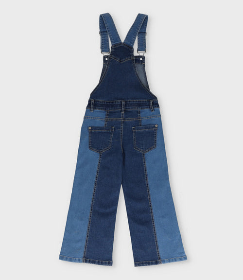 Jardinera niña de denim 2 años / Azul Marino