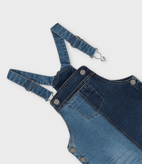 Jardinera niña bicolor 2 años / Azul Marino