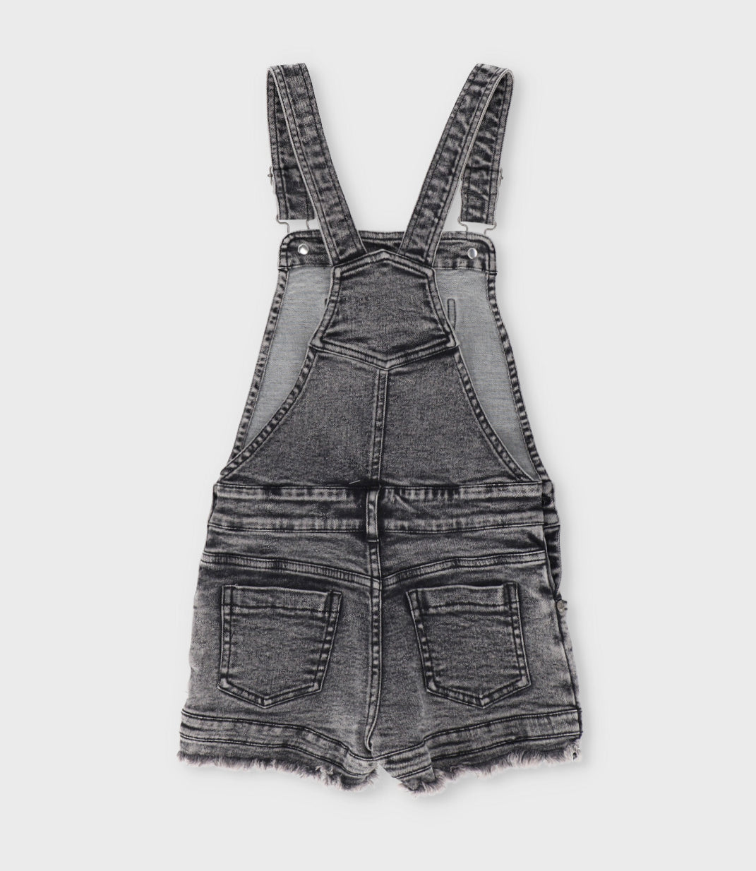 Jardinera niña aplicación de flores 2 años / Negro