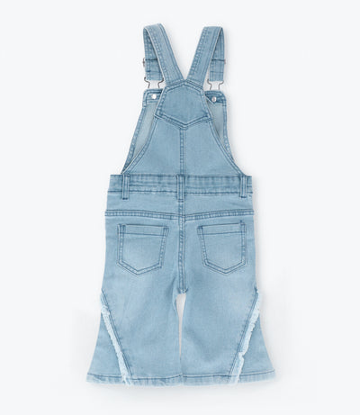 Jardinera niña de denim flare