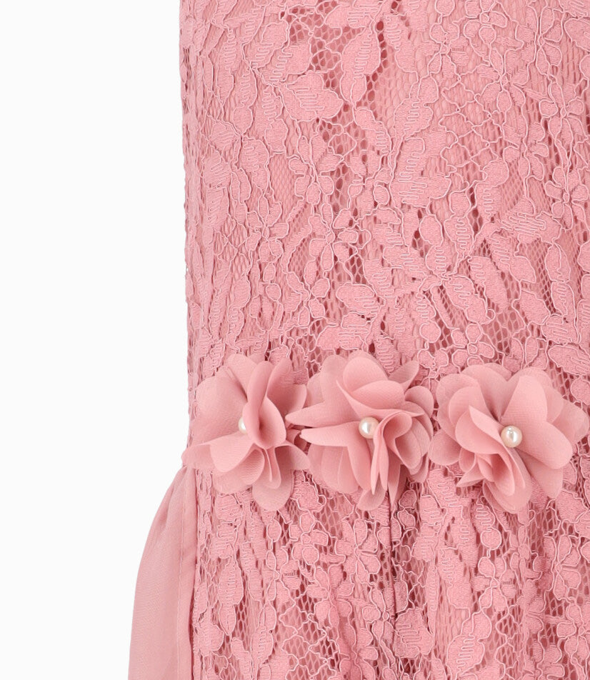 Enterito niña con cuello halter 2 años / Palo Rosa