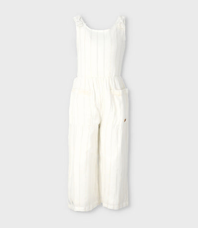 Enterito niña con lazos y rayas 2 años / Blanco