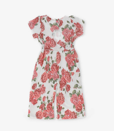 Enterito niña con flores 2 años / Coral