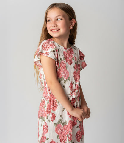 Enterito niña con flores