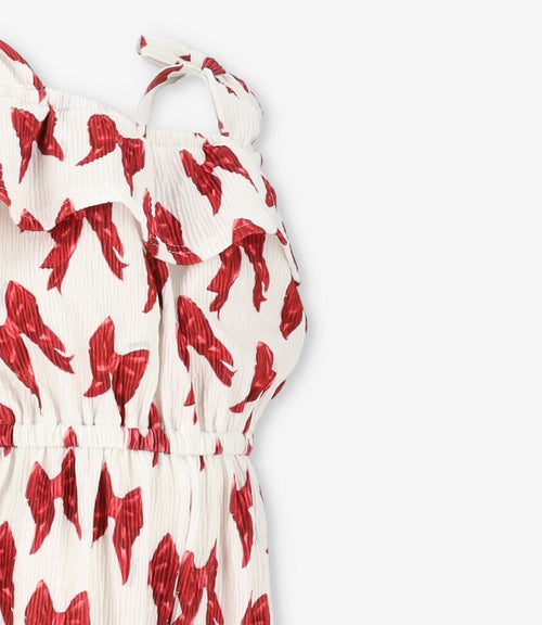 Enterito niña con lazos 2 años / Rojo