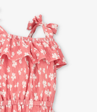 Enterito niña floreado 2 años / Coral