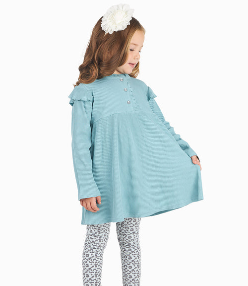 Conjunto Niña De Blusa Y Calzas Menta 2 años / Menta