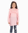 Conjunto Niña De Blusa Y Calzas Coral