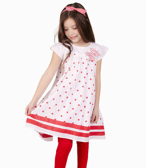 Conjunto Niña Con Puntos 2 años / Rojo