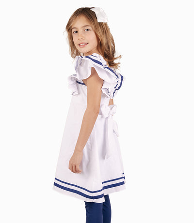 Conjunto Niña De Vestido Y Calzas 2 años / Blanco
