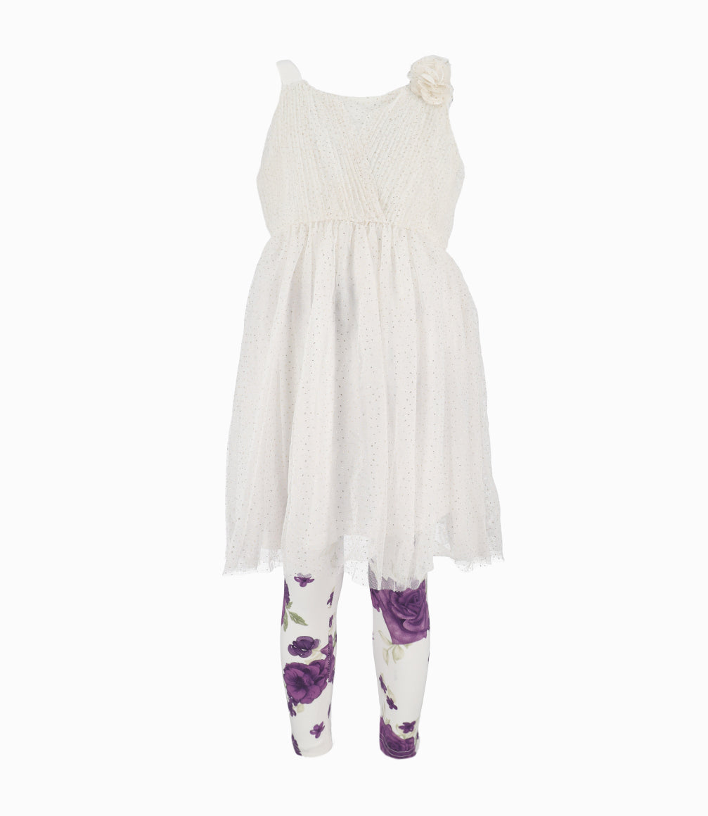 Conjunto Niña De Vestido Y Calzas
